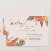 Slakkenpost Baby Shower Kaart (Voorkant / Achterkant)