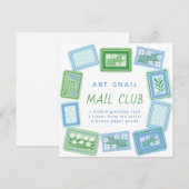 slakkenpost kunstclub kaart (Voorkant / Achterkant)