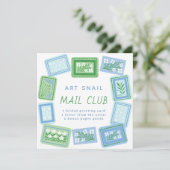 slakkenpost kunstclub kaart (Staand voorkant)
