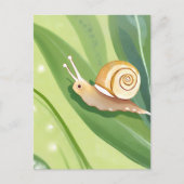 slakkenpost | Waterverf Natuur Briefkaart (Voorkant)