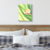 slakkenpost | Waterverf Natuur Canvas Afdruk (Insitu (Slaapkamer))