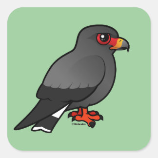 slakkenvlieger vierkante sticker