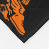 Slam Dunk Basketbal Lang Fleece Deken (Hoek)