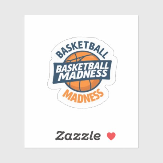 Slam Dunk Basketball Madness Game Day Vinyl Sticker (Vel)
