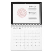 Slam Dunk Basketball Player met Hoop op Ball Kalender (Jan 2026)