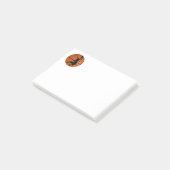 Slam Dunk Basketball Player op Basketball Post-it® Notes (Schuin)