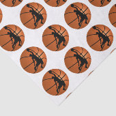 Slam Dunk Basketball Player op Basketball Tissuepapier (Detail)