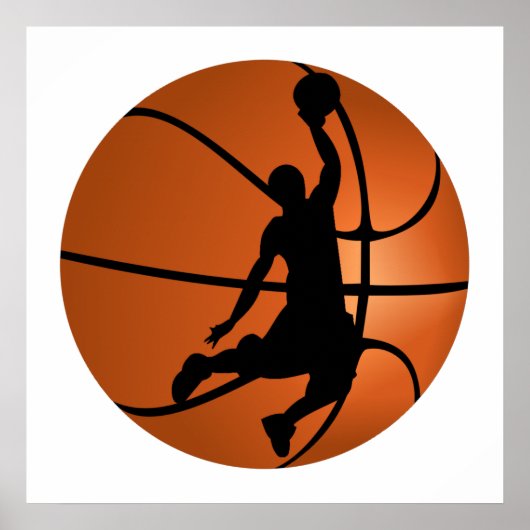 Slam Dunk Basketball Player Poster (Voorkant)