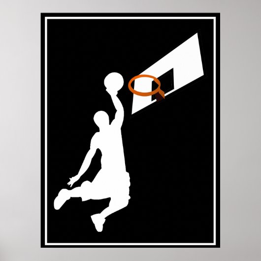 Slam Dunk Basketball Player Poster (Voorkant)