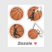 SLAM DUNK. Basketball Player Sticker (Vel)