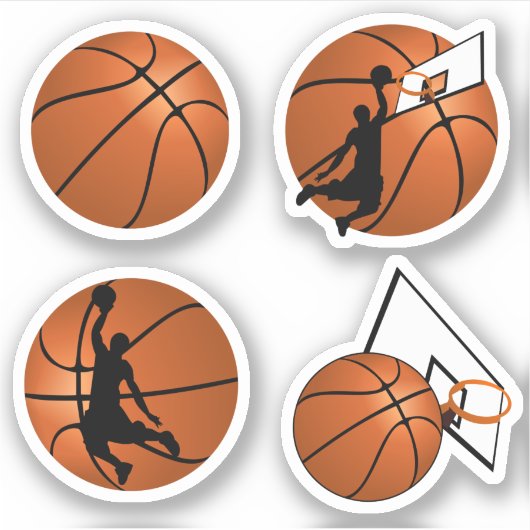 SLAM DUNK. Basketball Player Sticker (Voorkant)