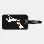 Slam Dunk Basketball Player - White Silhouette Bagagelabel (Achterkant horizontaal)