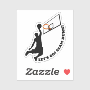 SLAM DUNK. Basketbalspelsport Sticker