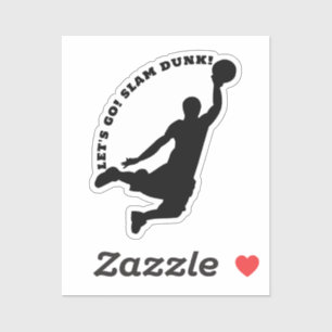 SLAM DUNK. Basketbalspelsport Sticker