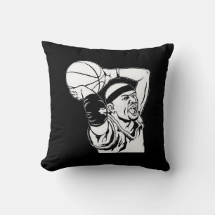 Slam Dunk - Black and White Pillow Kussen