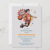Slam Dunk Boy Verjaardag Bash Kaart (Voorkant)