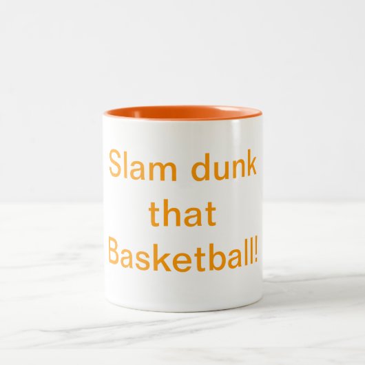 Slam dunk dat basketbal Humor Mok (Center)