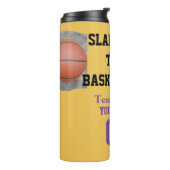 Slam Dunk die Basketball Name Thermosbeker (Gedraaid links)