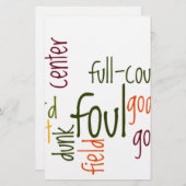 Slam Dunk Dreams: Basketbal - Game of Champions Briefpapier (Voorkant / Achterkant)