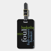 Slam Dunk of Words: Basketbal spel van kampioenen Bagagelabel (Voorkant verticaal)