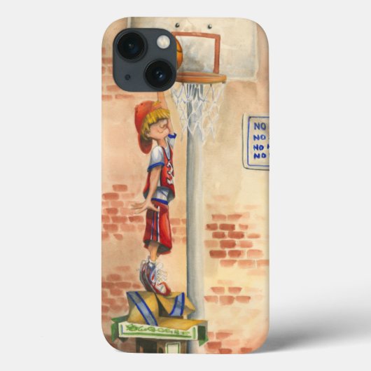 Slam Dunk op Basketball Hoop van Jay Throckmorton Case-Mate iPhone Case (Achterkant)