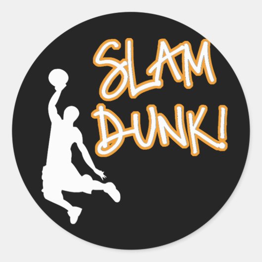 Slam Dunk Ronde Sticker (Voorkant)