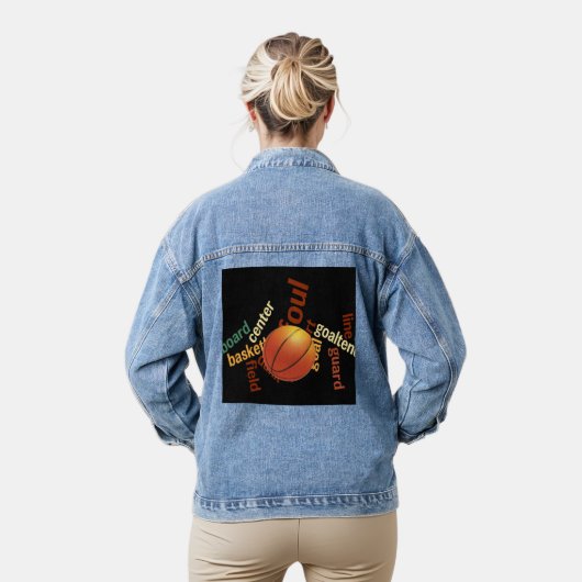 Slam Dunk Style: basketbal-geïnspireerd denim jack Denim Jacket (Model)