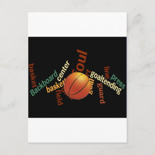 Slam Dunk van Vocabulary: Basketbal Game of Champs Briefkaart