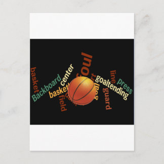 Slam Dunk van Vocabulary: Basketbal Game of Champs Briefkaart