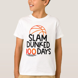 Slam Dunked 100 dagen   Basketball T-shirt