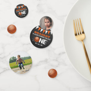 Slam Dunking the Big One   Basketball 1e verjaarda Confetti