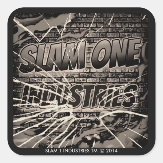SLAM ONE INDUSTRIES STICKERS (Devant)