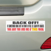 Slam op remmen bumpersticker (Op auto)