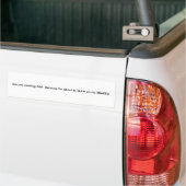 Slam op remmen Bumpersticker (Op Truck)