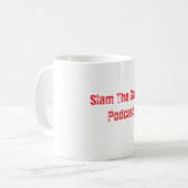 Slam The Gavel Podcast T-shirts Koffiemok (Voorkant links)