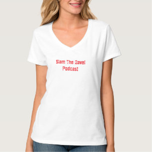 Slam The Gavel V-hals T-shirt