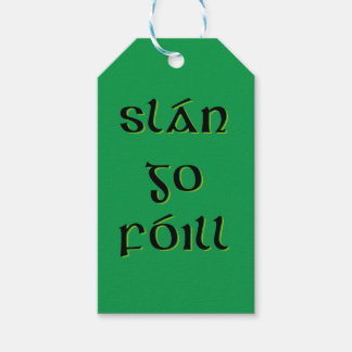 Slán Go Fóill Cadeaulabel