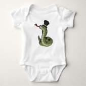 Slang als heer & Hoed Romper (Voorkant)