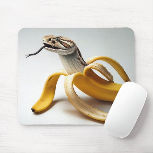 Slang en banaan fusie muismat (Met muis)