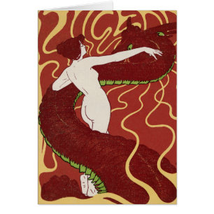Slang en Vrouw - Art Nouveau