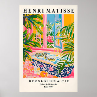 Slang in badposter, Matisse print, Dopamine Poster