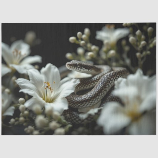 Slang in de tuin tissuepapier (Voorkant)