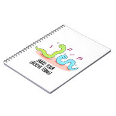 Slang Je Groove Ding Grappige Disco-spelling Notitieboek (Linkerzijde)