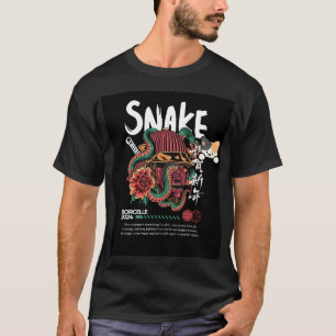 slang & knuffel huisdier kat ontwerp t-shirt