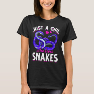 Slang Meisjes Reptielenhouder Dier Vrouwen Slang T-shirt
