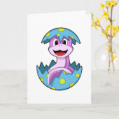 Slang met eierschaal kaart (Gele Bloem)