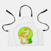 slang met glas lemonsap schort (Voorkant)
