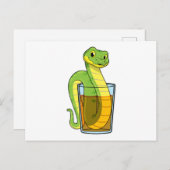 Slang met Sap Briefkaart (Voorkant / Achterkant)