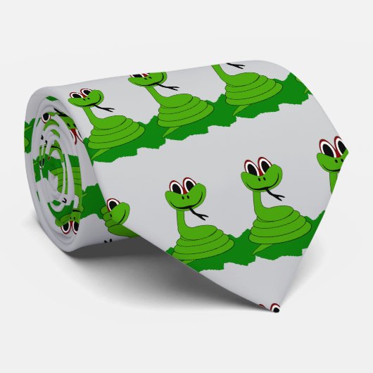 Slang ontwerp stropdas (Opgerold)
