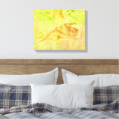 Slang op een Rock Canvas Print (Insitu (Slaapkamer))
